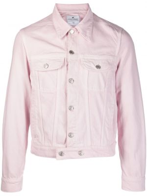 Kokvilnas džinsa jaka Courreges rozā