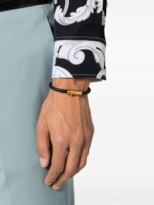 Leder armband Versace