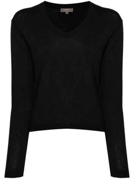 Кашмирен пуловер N.peal черно