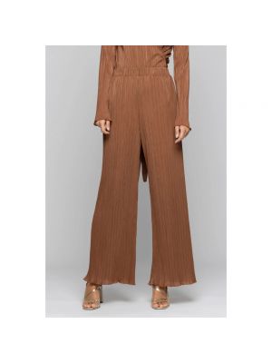 Pantalones plisados Kocca marrón