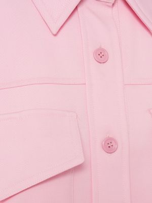 Camisa de algodón Alexander Mcqueen rosa