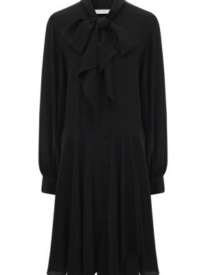 Черное шелковое платье Nina Ricci