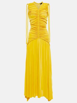 Sukienka długa z dżerseju Proenza Schouler żółta