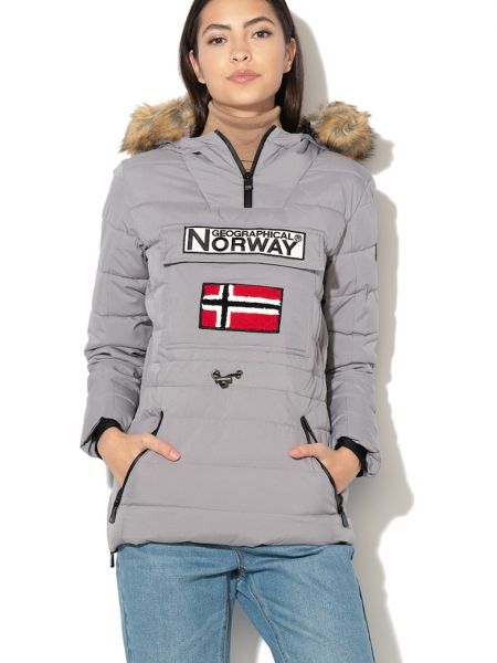 Пуховая куртка Geographical Norway серая