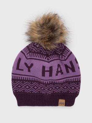 Фиолетовая шапка Helly Hansen