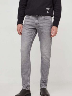 Szare jeansy skinny Calvin Klein Jeans
