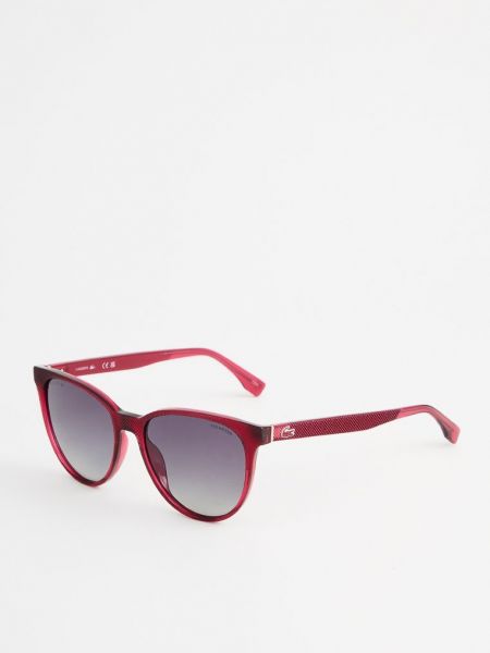 Okulary przeciwsłoneczne Lacoste czerwone
