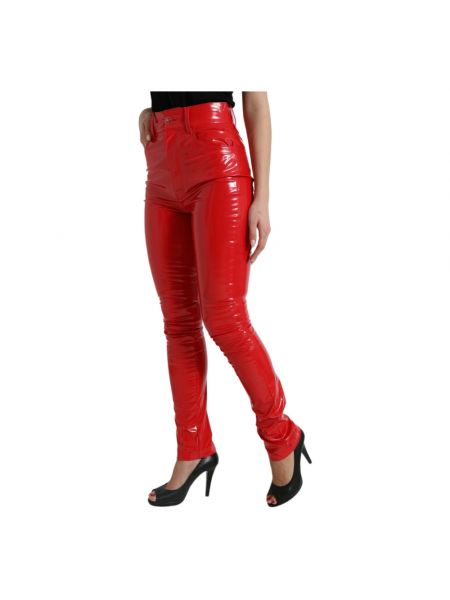 Pantalones skinny Dolce & Gabbana rojo