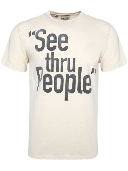 T-shirt aus baumwoll mit print Gallery Dept.