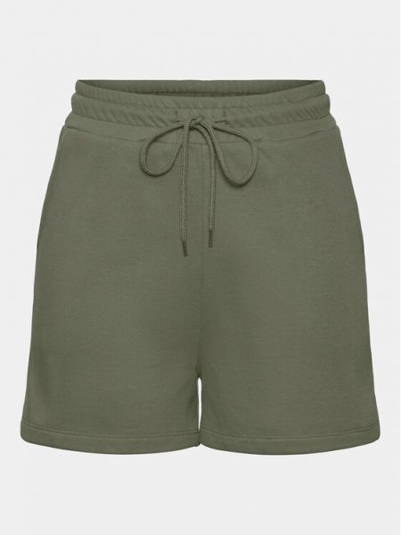 Pantaloni scurți de sport Pieces verde