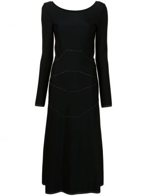 Maxi šaty Alaïa Pre-owned, černá