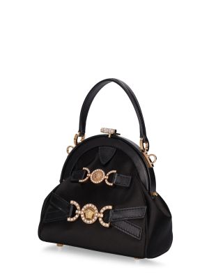 Szatén táska Versace fekete