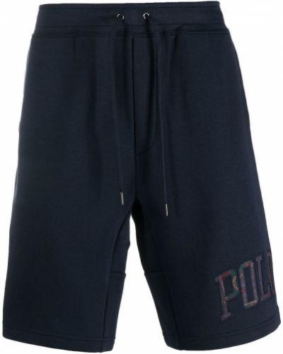 Vlnené šortky skinny fit s výšivkou Polo Ralph Lauren sivá