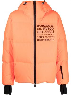 Dūnu jaka ar apdruku Moncler Grenoble oranžs