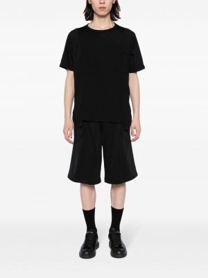 Koszulka z okrągłym dekoltem asymetryczna Black Comme Des Garçons czarna
