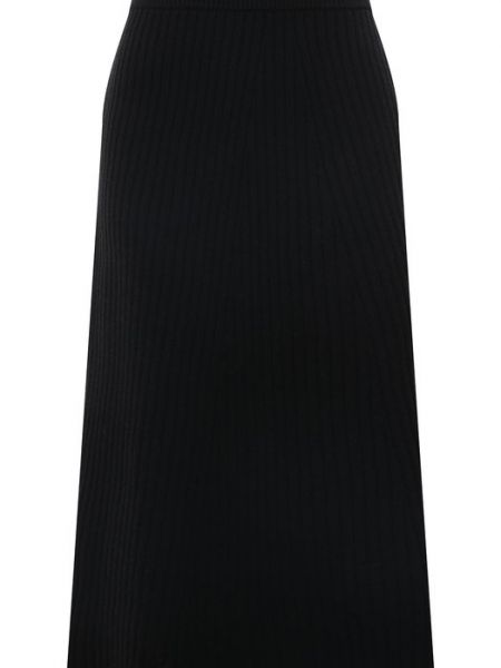 Кашемировая шерстяная юбка Windsor черная