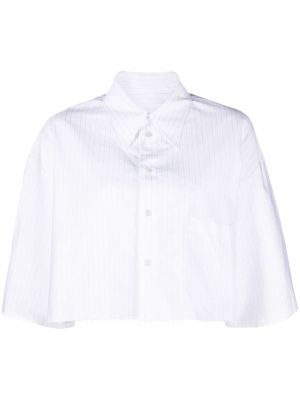 Риза на райета Mm6 Maison Margiela бяло