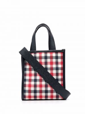 Stripete mini bag Thom Browne svart