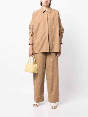 Сhinosy relaxed fit 3.1 Phillip Lim brązowe