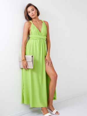 Dlouhé šaty Fasardi zelené