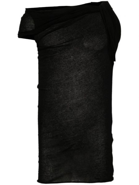 Βαμβακερό γιλέκο Rick Owens μαύρο