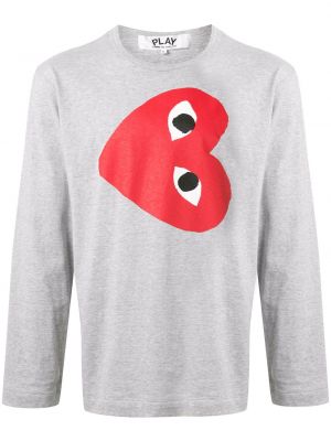 T-shirt Comme Des Garçons Play grå