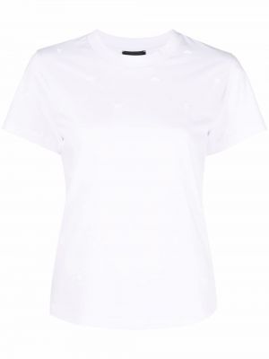 Тениска с кръгло деколте Emporio Armani бяло