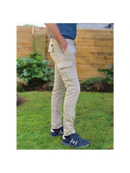 Pantalones cargo slim fit Mason's beige
