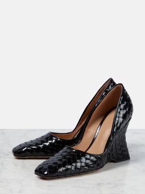 Кожени ниски обувки Bottega Veneta черно