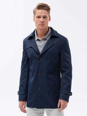 Modrý kabát Ombre Clothing
