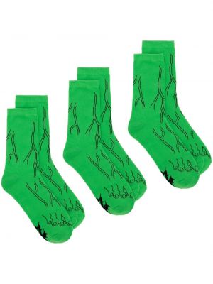 Bavlněné ponožky Natasha Zinko zelené