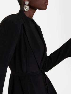 Jersey blazer mit schößchen Norma Kamali schwarz