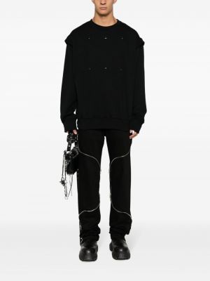 Sweatshirt aus baumwoll mit rundem ausschnitt Heliot Emil schwarz