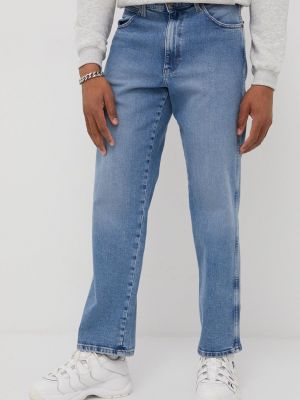 Зеленые прямые джинсы Wrangler