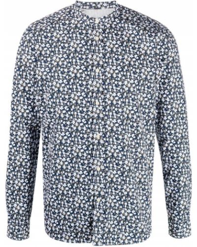 Camisa de flores con estampado Manuel Ritz azul
