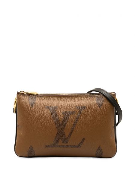 Τσάντα χιαστί με φερμουάρ Louis Vuitton Pre-owned καφέ