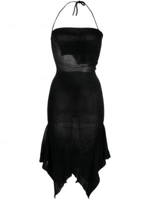 Ασύμμετρη βραδινό φόρεμα A. Roege Hove μαύρο