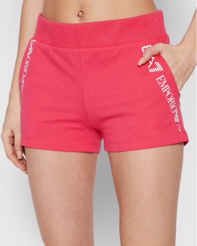 Pantaloncini sportivi Ea7 Emporio Armani rosa