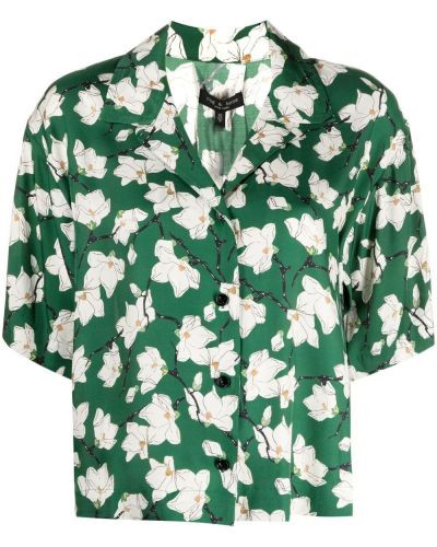 Camisa de flores con estampado Rag & Bone verde