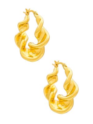 Boucles d'oreilles à boucle en ambre Amber Sceats doré