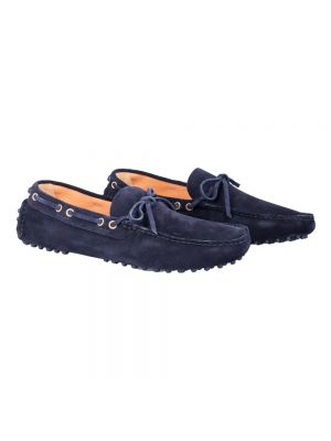 Loafers Car Shoe niebieskie