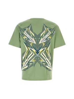 Camiseta de algodón oversized Mcm verde