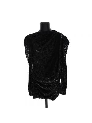 Aksamitna sukienka Saint Laurent Vintage czarna