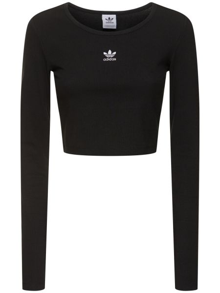 Lang ermet t-skjorte Adidas Originals svart