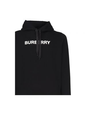 Sudadera con capucha con estampado Burberry negro