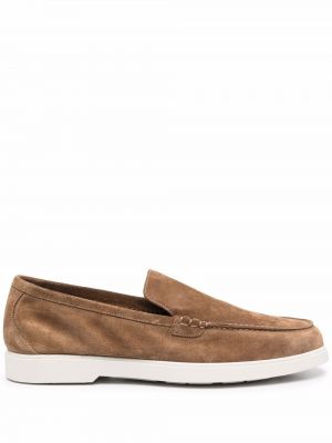 Slip-on seemisnahksed loafer-kingad Moorer pruun