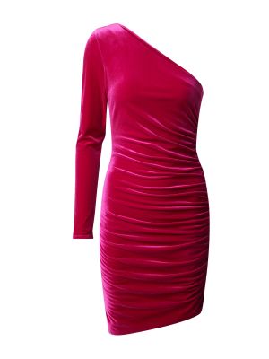 Koktel haljina slim fit Hugo ružičasta