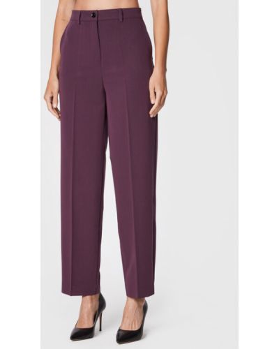 Sisley Szövet nadrág 4KVXLF01E Lila Relaxed Fit
