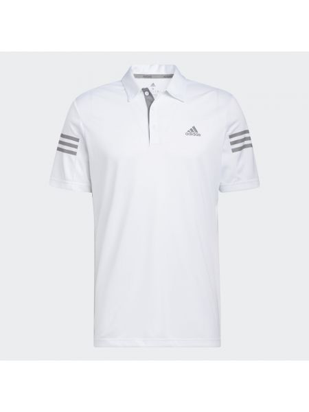 Polo w paski Adidas biała