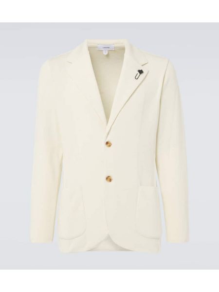 Silke ull blazer Lardini vit